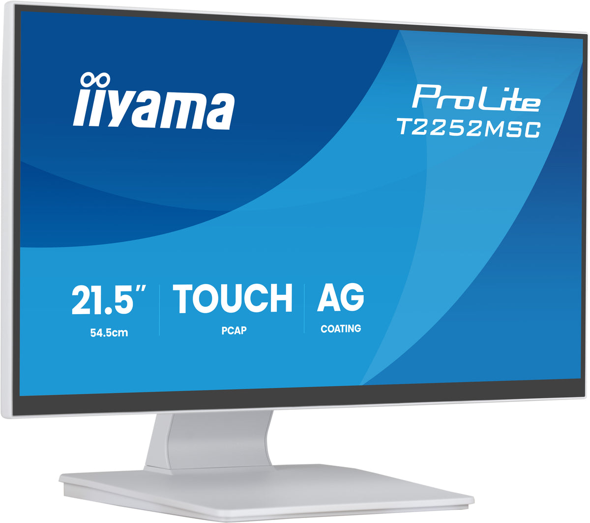 iiyama ProLite T2252MSC-W2AG Computerbildschirm 54,5 cm (21.4") 1920 x 1080 Pixel Full HD LCD Touchscreen Weiß