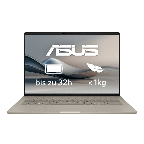 ASUS Zenbook A14 UX3407QA-QD498W Snapdragon X1-26-100 Laptop 35,6 cm (14") WUXGA 16 GB LPDDR5x-SDRAM 1 TB SSD Wi-Fi 6E (802.11ax) Windows 11 Home Beige