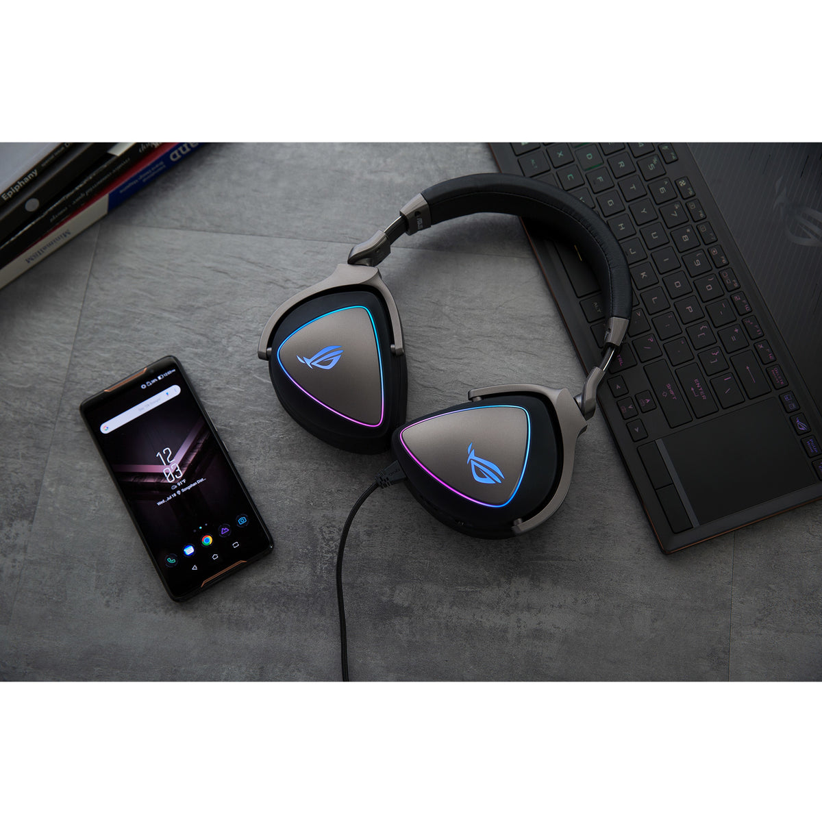 ASUS ROG Delta Kopfhörer Kabelgebunden Kopfband Gaming Schwarz