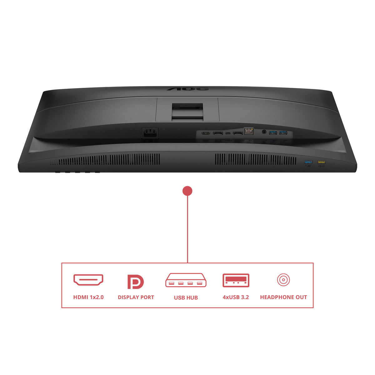 AOC E4 Q27E4CV Computerbildschirm 68,6 cm (27") 2560 x 1440 Pixel Quad HD LED Schwarz