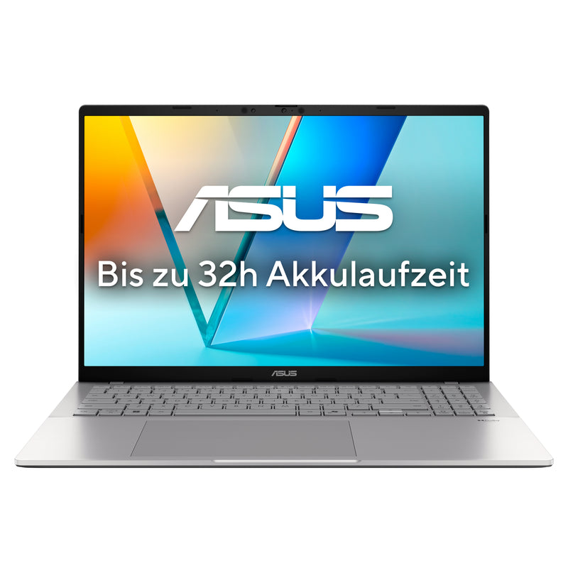ASUS Vivobook S16 S3607QA-PL011W Copilot+ PC Snapdragon X1-26-100 Laptop 40,6 cm (16") WQXGA 16 GB LPDDR5x-SDRAM 1 TB SSD Wi-Fi 6E (802.11ax) Windows 11 Home Deutsch Silber
