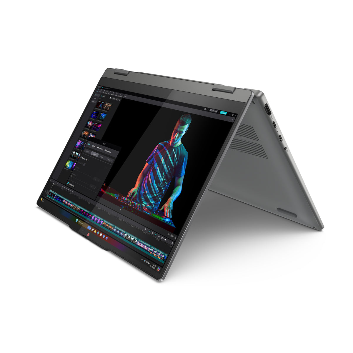 Lenovo IdeaPad 5 2-in-1 14Q8X9 Copilot+ PC Snapdragon X1P-42-100 Hybrid (2-in-1) 35,6 cm (14") Touchscreen WUXGA 24 GB LPDDR5x-SDRAM 1 TB SSD Wi-Fi 7 (802.11be) Windows 11 Home Grau Deutsch