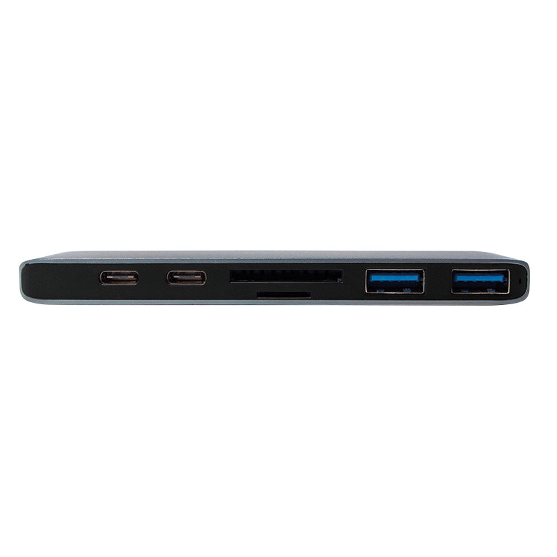 LogiLink UA0302 laptop-dockingstation & portreplikator USB 3.2 Gen 1 (3.1 Gen 1) Type-C Aluminium, Schwarz