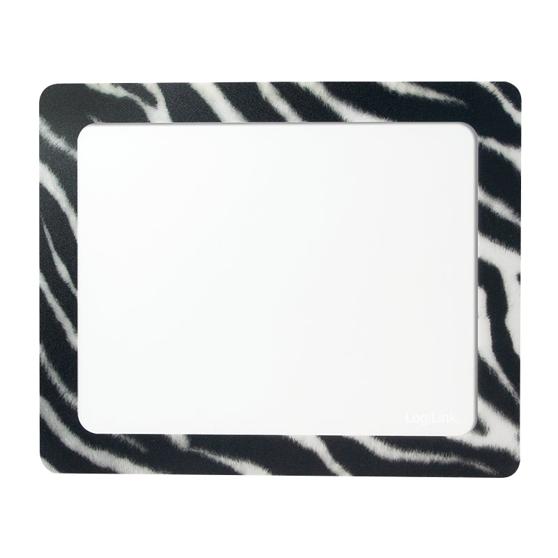 LogiLink ID0168 Mauspad Schwarz, Transparent, Weiß