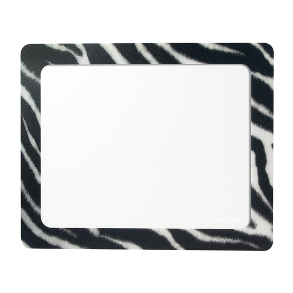 LogiLink ID0168 Mauspad Schwarz, Transparent, Weiß