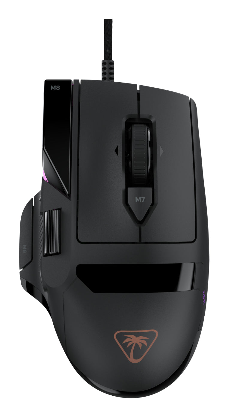 Turtle Beach Command Series MC3 Wired Gaming-Maus - optischer Owl-Eye-Sensor mit 30.000 DPI, 4D-Scrollrad, 1.000-Hz-Abtastrate, Titan Optical Switches, RGB-Beleuchtung