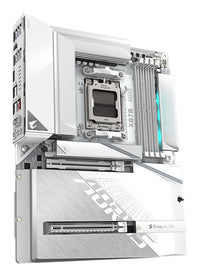 GIGABYTE X870 AORUS STEALTH ICE Mainboard – Unterstützt AMD Ryzen 9000 CPUs, digitales 16+2+2 Phasen VRM, bis zu 8200 MHz DDR5 (OC), 2 x PCIe 5.0 + 2 x PCIe 4.0, Wi-Fi 7, 5 GbE LAN, USB 4