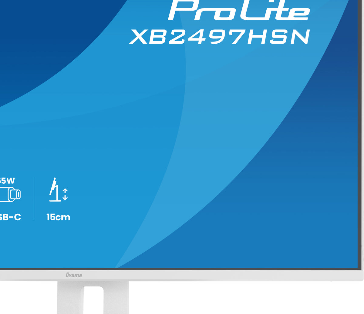 iiyama ProLite XB2497HSN-W1 Écran d'ordinateur 60,5 cm (23.8") 1920 x 1080 pixels Full HD LED Blanc