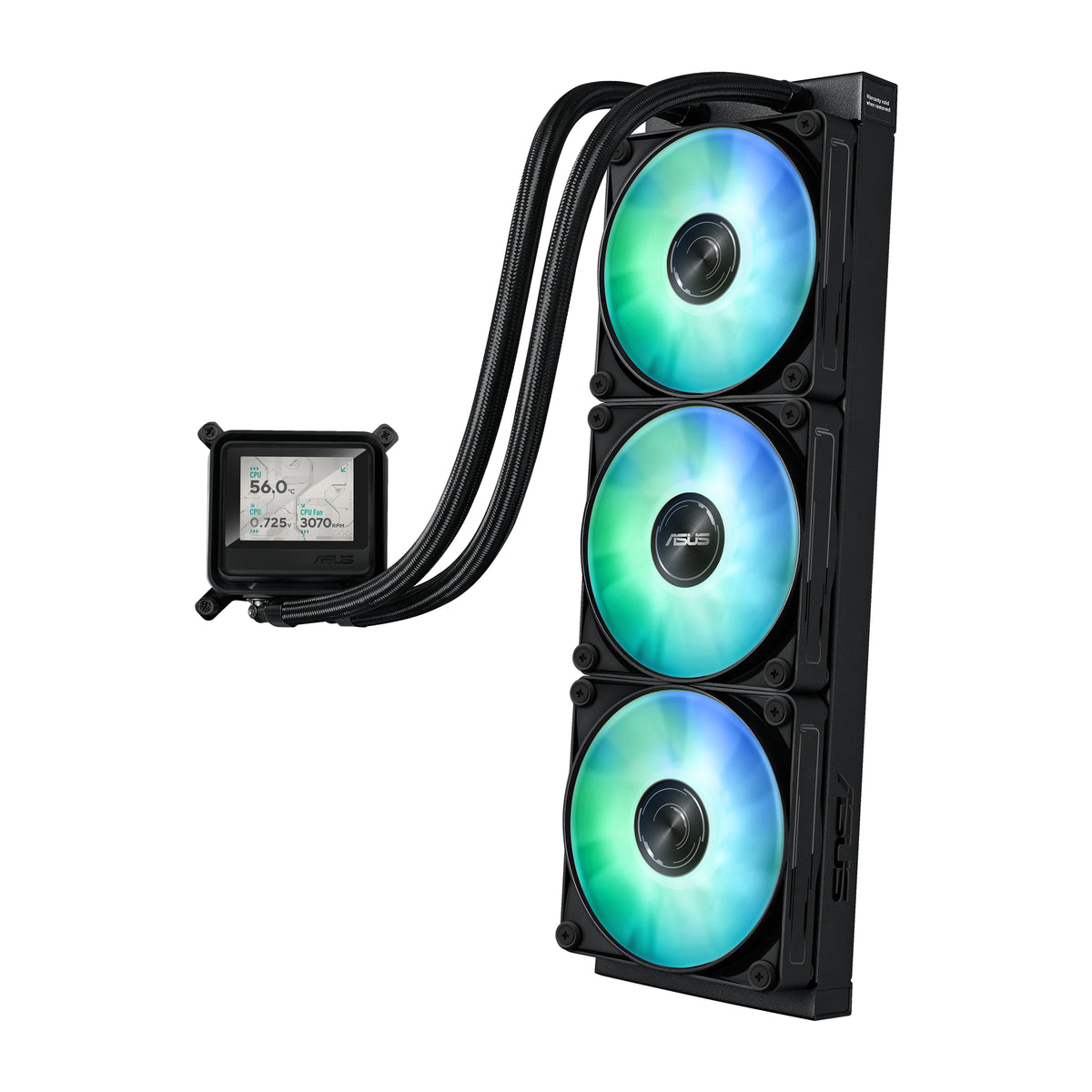 ASUS MAX GAMING LC 360 ARGB LCD Prozessor All-in-One-Flüssigkeitskühler 12 cm Schwarz