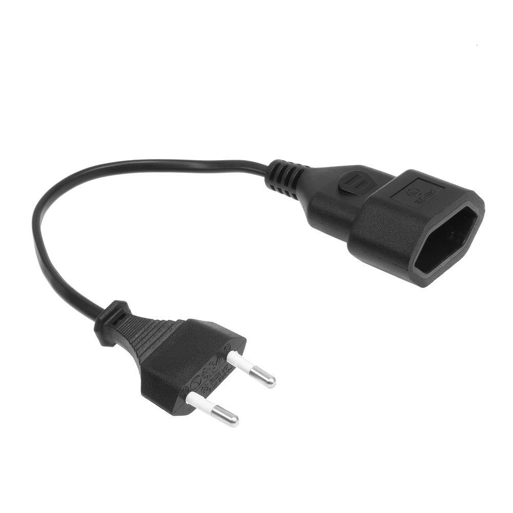ACT Netzkabel Euro-Stecker - Euro-Buchse schwarz 0,2 m