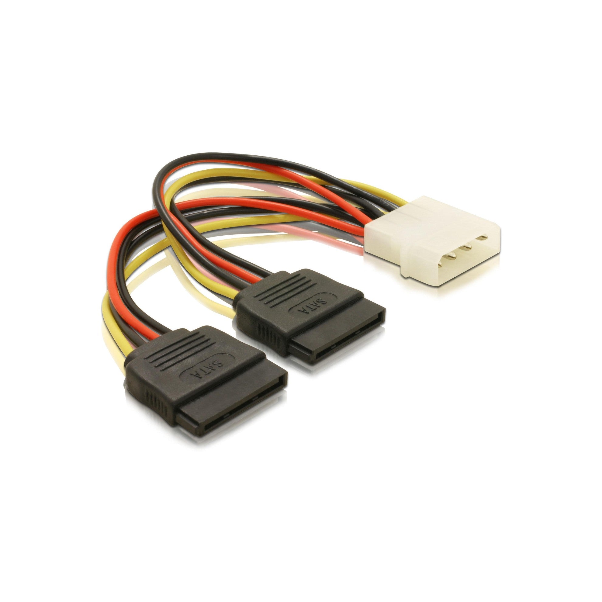 Molex zu 2x SATA Stromanschlusskabel