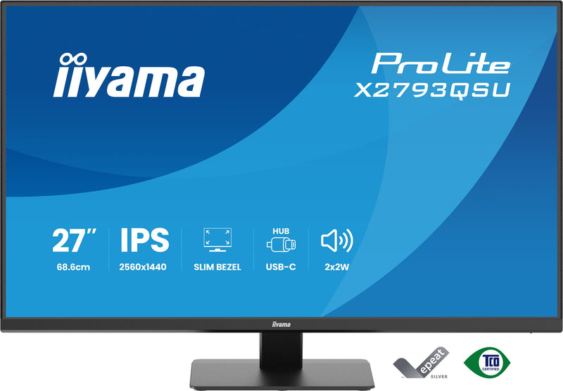 iiyama ProLite X2793QSU-B1 Computerbildschirm 68,6 cm (27") 2560 x 1440 Pixel Quad HD LED Schwarz