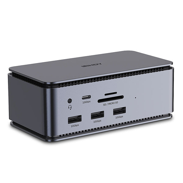 Lindy 43372 Laptop Docking Station & Port Replicator Docking USB4 Anthracite