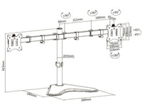 Equip 17"-32" Economy-Monitor/LCD-Tischfußhalterung