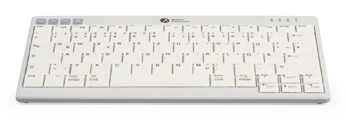 BakkerElkhuizen UltraBoard 950 V2 Tastatur Haus USB + Bluetooth QWERTY Nordisch Dunkles Grau, Hellgrau
