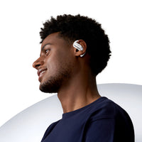 SHOKZ OpenFit Air, weiss Kopfhörer Kabellos Ohrbügel Anrufe/Musik/Sport/Alltag Bluetooth Weiß