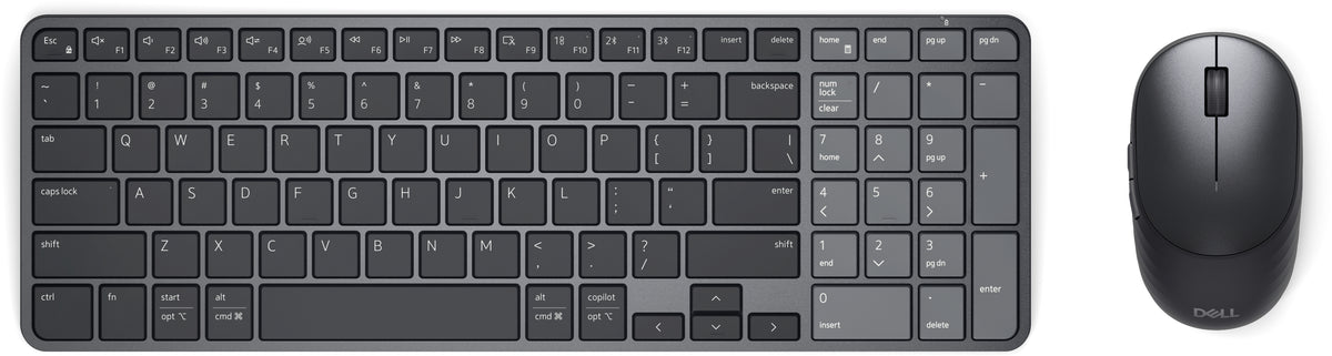 DELL Pro 7 KM746 Tastatur Maus enthalten Universal RF Wireless + Bluetooth QWERTZ Schweiz Graphit