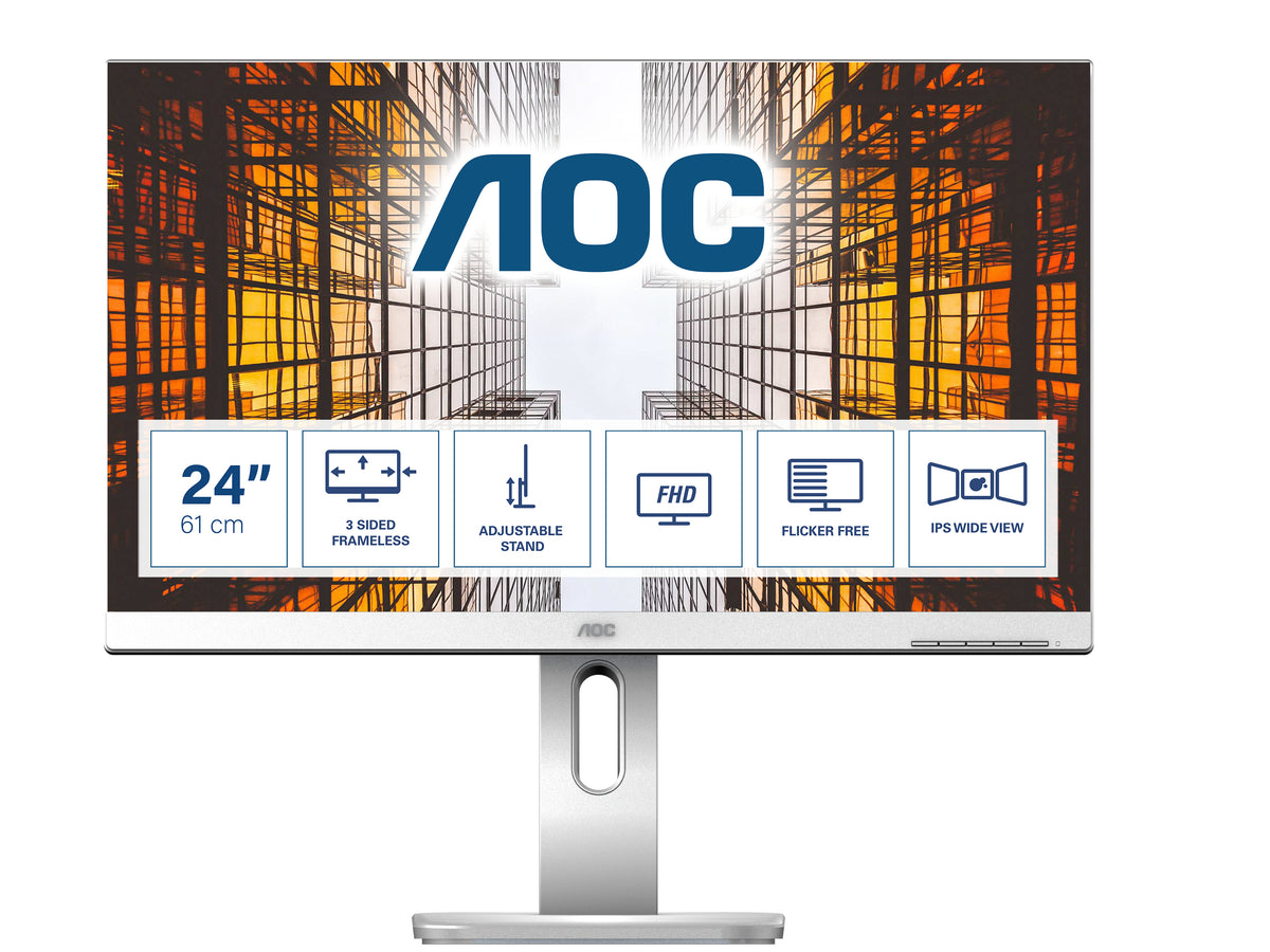 AOC P1 X24P1/GR Computerbildschirm 61 cm (24") 1920 x 1200 Pixel WUXGA LED Grau