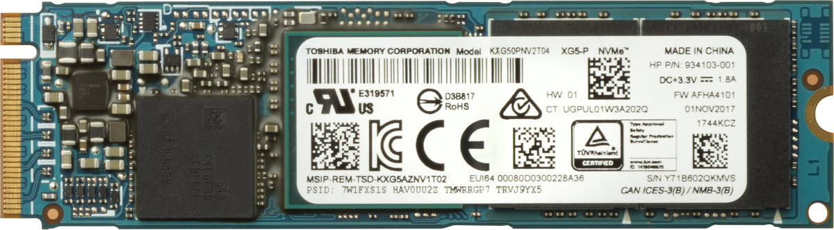 HP Z Turbo Drive Quad Pro 2x1TB PCIe TLC SSD