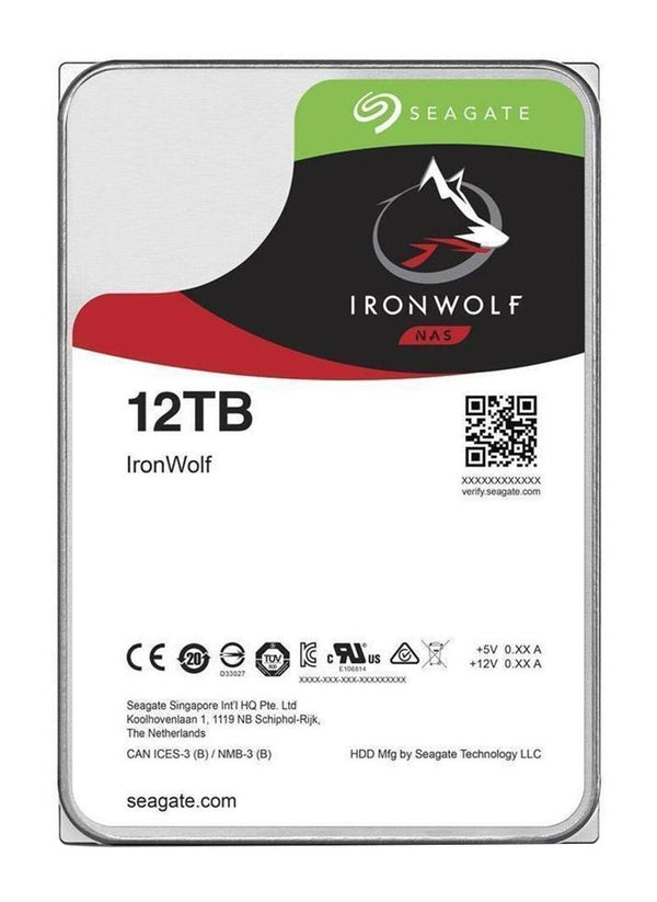 Seagate NAS HDD IronWolf Interne Festplatte 12 TB 7200 RPM 256 MB 3.5" Serial ATA III