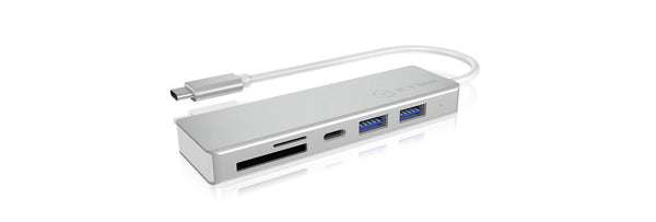 ICY BOX IB-HUB1413-CR USB 3.2 Gen 1 (3.1 Gen 1) Type-C Silber