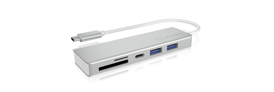 ICY BOX IB-HUB1413-CR USB 3.2 Gen 1 (3.1 Gen 1) Type-C Silver