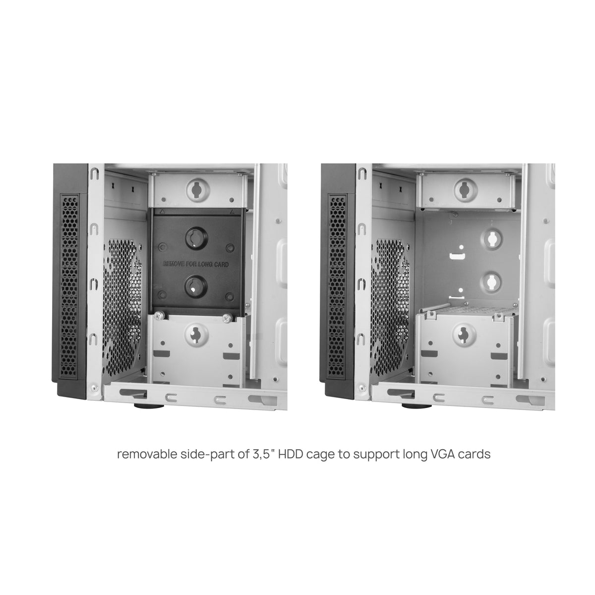 Chieftec HC-10B-OP Computer-Gehäuse Mini Tower Schwarz