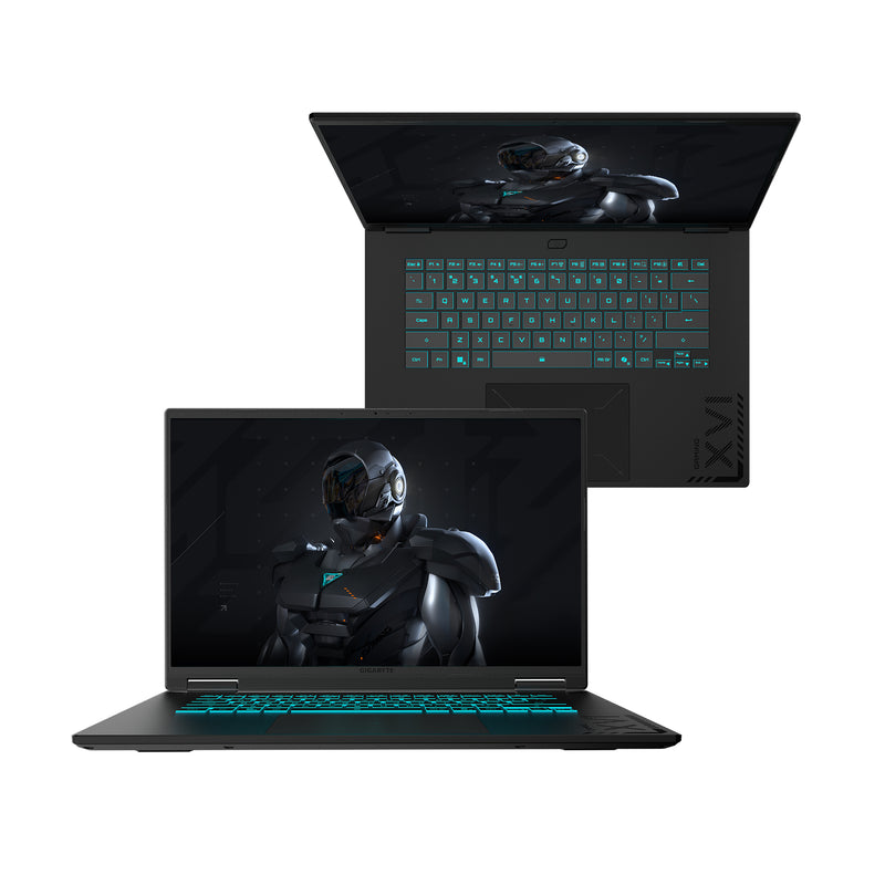 GIGABYTE GAMING A16 CWHI3FR894SH laptop Intel® Core™ i7 i7-13620H 40,6 cm (16") WUXGA 16 GB DDR5-SDRAM 1 TB SSD NVIDIA GeForce RTX 5070 Wi-Fi 6E (802.11ax) Windows 11 Home Französisch Schwarz