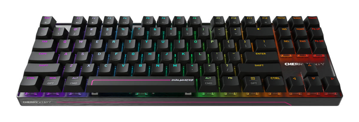 CHERRY MX 8.2 Pro TMR Wireless Tastatur Gaming USB + RF Wireless + Bluetooth QWERTY US International Schwarz