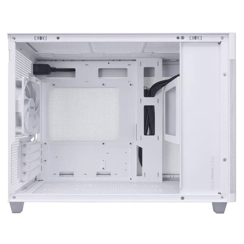 ASUS PRIME AP201 CASE TG WHITE Mini Tower Weiß