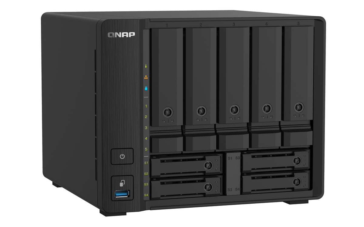 QNAP TS-932PX NAS Tower Annapurna Labs Alpine AL-324 4 GB DDR4 0 TB QNAP Turbo System Schwarz