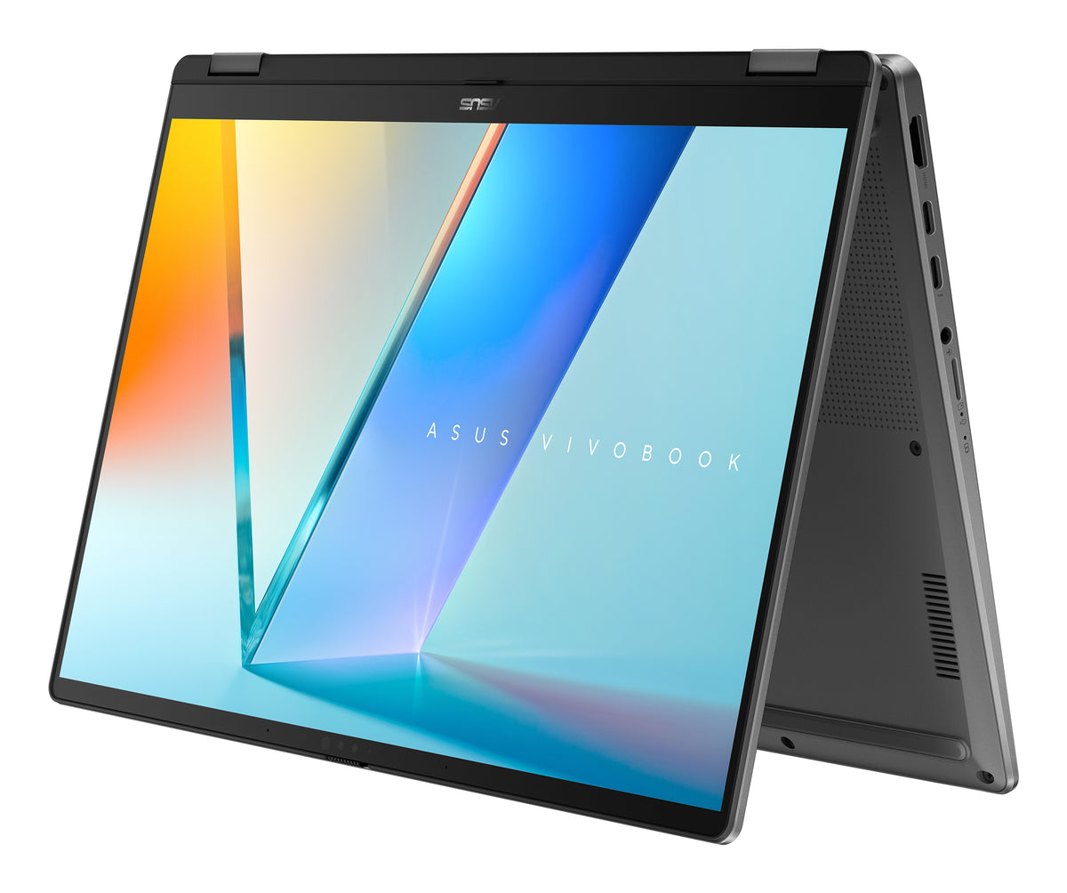 ASUS Vivobook 14 Flip TP3407AA-SG035W Copilot+ PC Intel Core Ultra 7 355 Hybrid (2-in-1) 35,6 cm (14") Touchscreen WUXGA 16 GB LPDDR5x-SDRAM 512 GB SSD Wi-Fi 7 (802.11be) Windows 11 Pro Grau