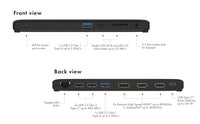 ICY BOX IB-DK2116-C, USB Type-C® Notebook DockingStation mit dreifacher Videoausgabe