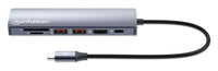 Manhattan 153966 laptop-dockingstation & portreplikator Kabelgebunden USB 3.2 Gen 2 (3.1 Gen 2) Type-C Silber