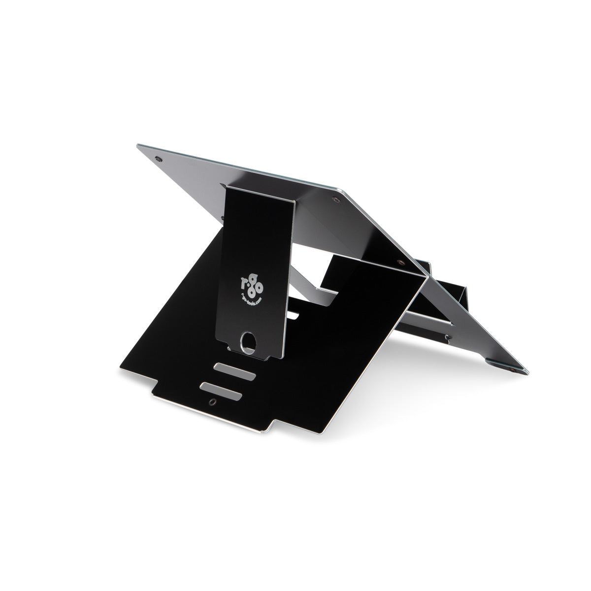 R-Go Tools Laptopständer R-Go Riser Flexible, ergonomisch, faltbarer und einstellbarer Laptopständer, Schwarz