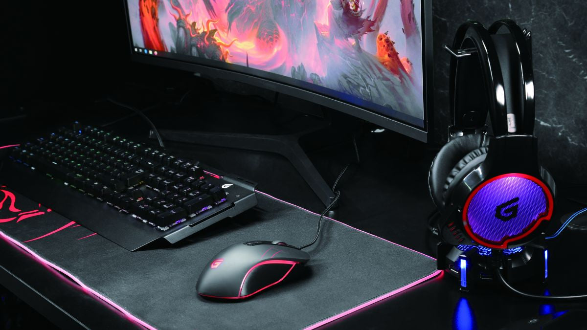 Conceptronic KRONIC Tastatur Gaming USB QWERTY Portuguesisch Schwarz