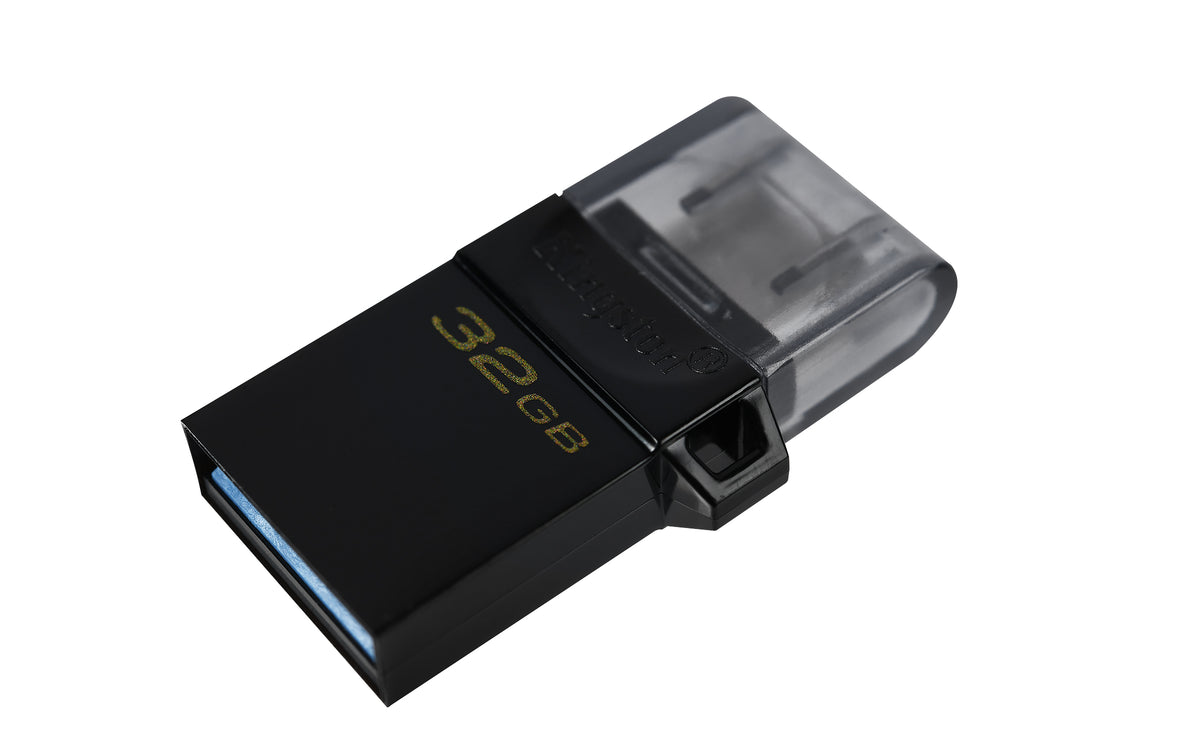 Kingston Technology DataTraveler microDuo3 G2 USB-Stick 32 GB USB Type-A / Micro-USB 3.2 Gen 1 (3.1 Gen 1) Schwarz