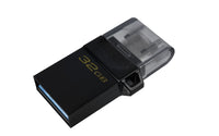 Kingston Technology DataTraveler microDuo3 G2 USB-Stick 32 GB USB Type-A / Micro-USB 3.2 Gen 1 (3.1 Gen 1) Schwarz