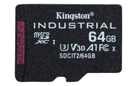 Kingston Technology 64GB microSDXC Industrial C10 A1 pSLC Karte Einzelpackung ohne Adapter