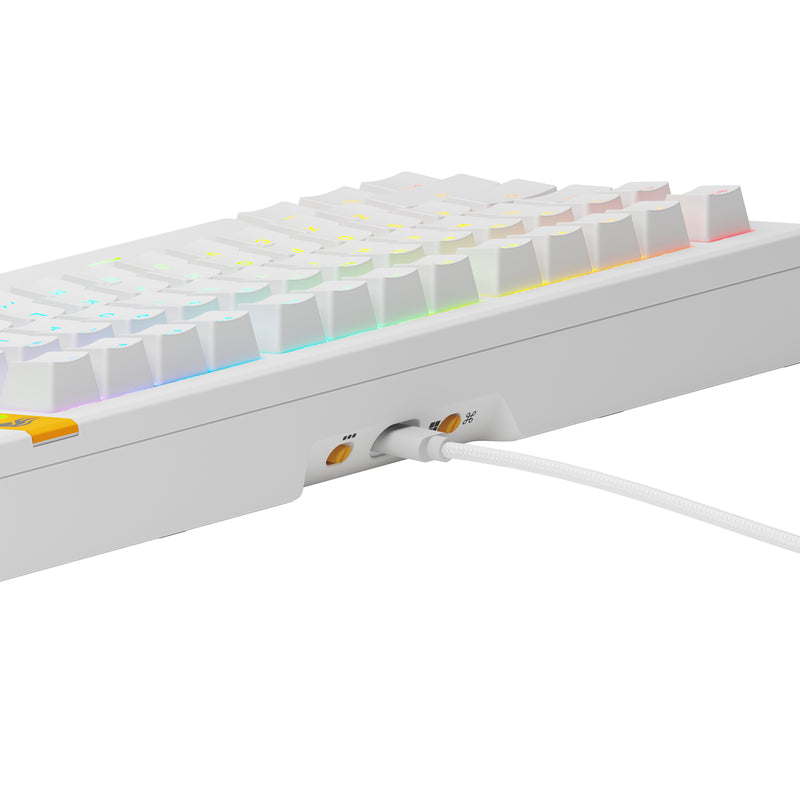 Glorious Gaming GMMK 3 HE 75% Prebuilt Tastatur USB QWERTY US Englisch Weiß