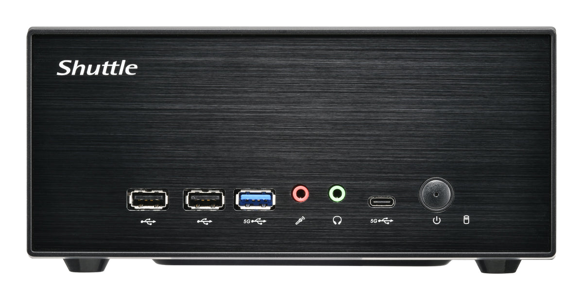 Shuttle XPC slim Barebone XB860G2 - S1851, Intel H860, 1xDP, 2xHDMI, 2 PCIe Slots (1x 16X & 1x X1), 2x Intel LAN (1G + 2.5G), 8x USB, 3x M.2, 24/7 Dauerbetrieb