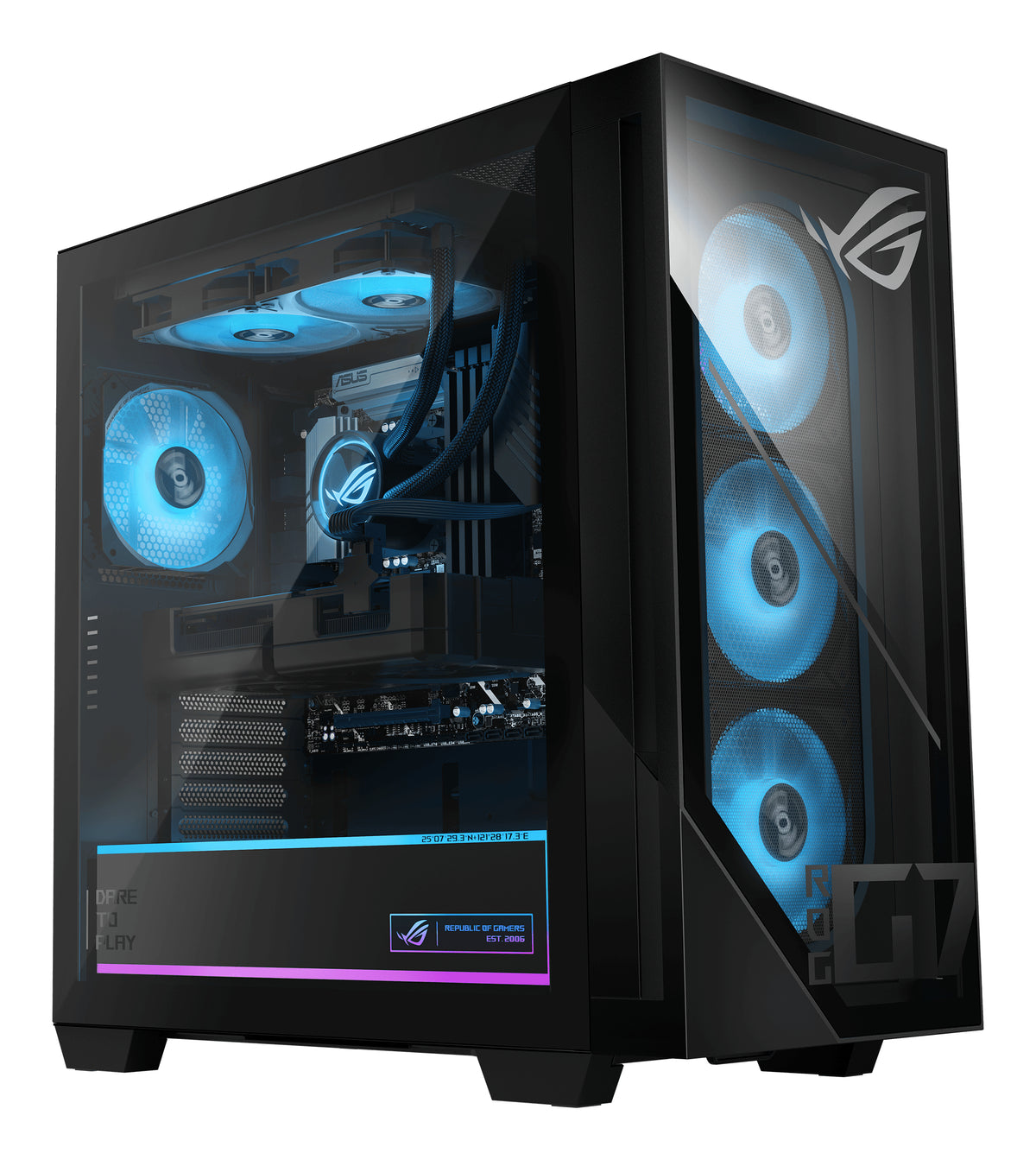 ASUS ROG G700 G700TF-7265KF410W Intel Core Ultra 7 265KF 32 GB DDR5-SDRAM 1 TB SSD NVIDIA GeForce RTX 5080 Windows 11 Home Tower PC Schwarz