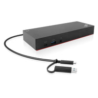 Lenovo 40AF0135UK laptop-dockingstation & portreplikator Kabelgebunden USB 3.2 Gen 1 (3.1 Gen 1) Type-C Schwarz