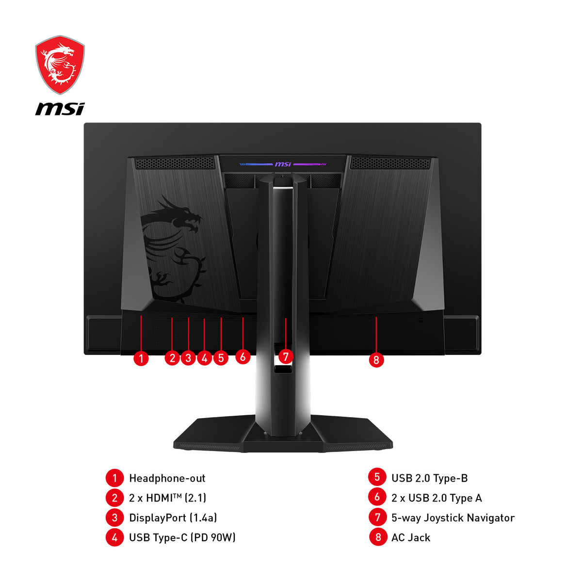 MSI MPG 271QRXDE QD-OLED Computerbildschirm 67,3 cm (26.5") 2560 x 1440 Pixel Wide Quad HD Schwarz