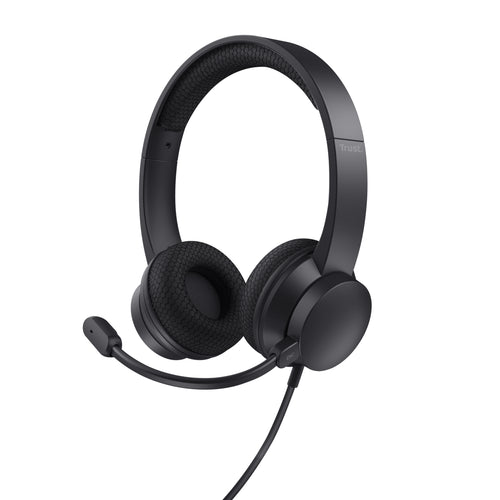 Trust Ayda Kopfhörer Kabelgebunden Kopfband Anrufe/Musik USB Typ-A Schwarz
