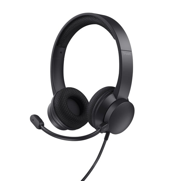 Trust Ayda Kopfhörer Kabelgebunden Kopfband Anrufe/Musik USB Typ-A Schwarz