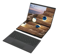 ASUS Zenbook Duo UX8407AA-SN605W Copilot+ PC Intel Core Ultra 9 386H Laptop 35,6 cm (14") Touchscreen 3K 32 GB LPDDR5x-SDRAM 1 TB SSD Wi-Fi 7 (802.11be) Windows 11 Home Grau