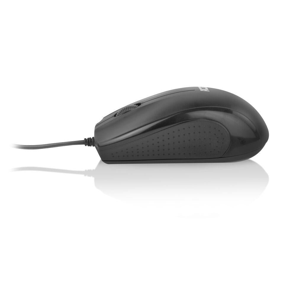 ACT Optische Maus mit Kabel, 1000 DPI, Silent Click, umweltfreundlich, aus recycelten Materialien hergestellt