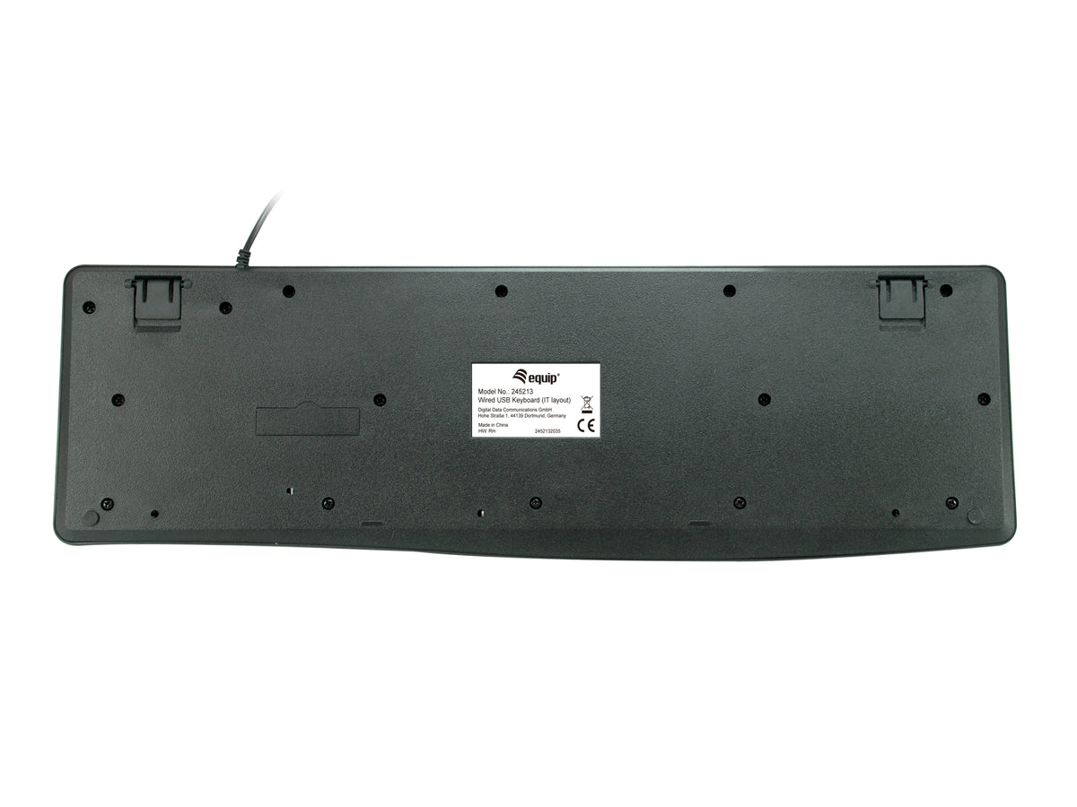 Equip 245213 Tastatur Büro USB QWERTY Italienisch Schwarz