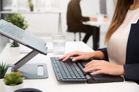 Contour Design RollerMouse Pro Regular veganem Leder + Balance Keyboard BK - Drahtlos - DE Version